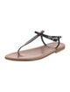 K.Jacques Patent Leather T-Strap Sandals