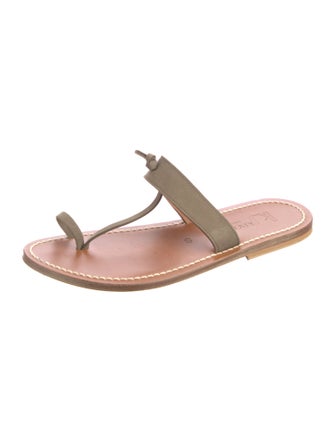K.Jacques Suede Slides