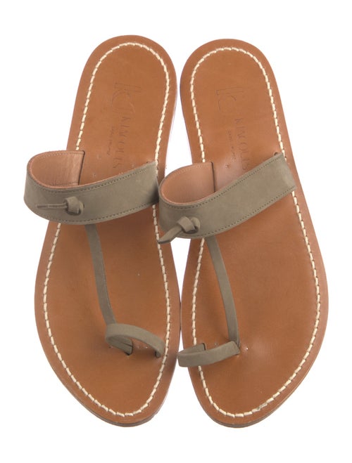 K.Jacques Suede Slides