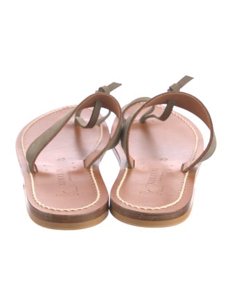 K.Jacques Suede Slides