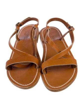 K.Jacques Leather Gladiator Sandals