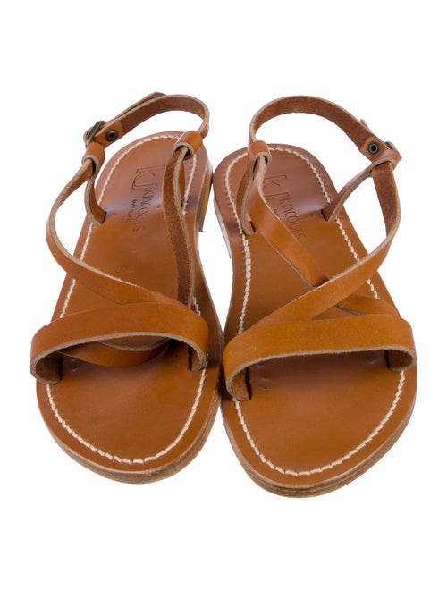 K.Jacques Leather Gladiator Sandals