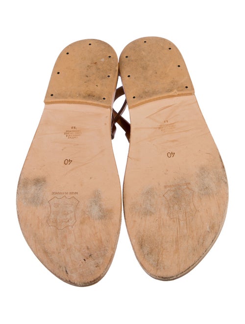 K.Jacques Leather Gladiator Sandals