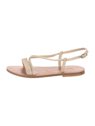 K.Jacques Suede T-Strap Sandals