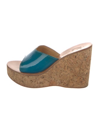 K.Jacques Patent Leather Slides