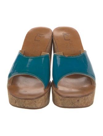 K.Jacques Patent Leather Slides