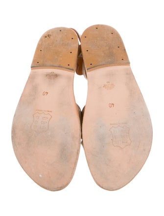 K.Jacques Leather Gladiator Sandals