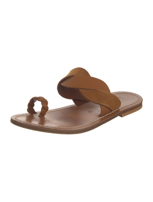 K.Jacques Leather Slides