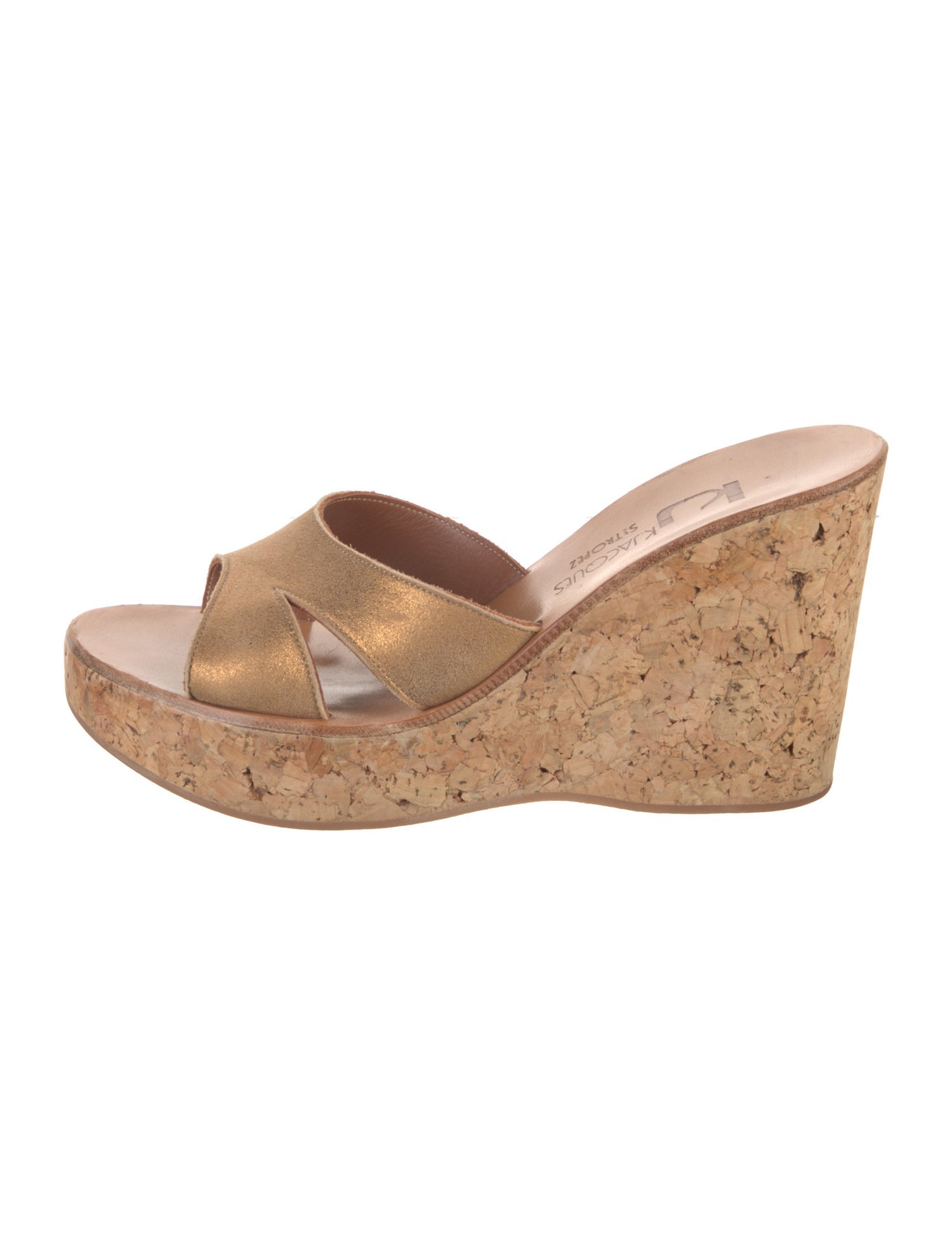 K.Jacques Suede Slides