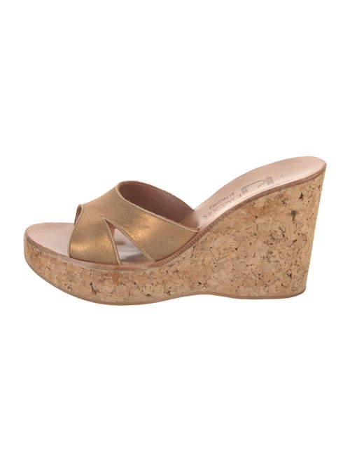 K.Jacques Suede Slides