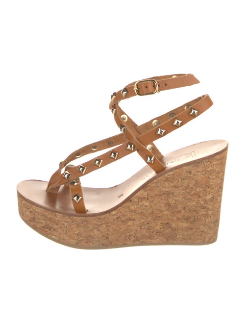 K.Jacques Leather Studded Accents Sandals
