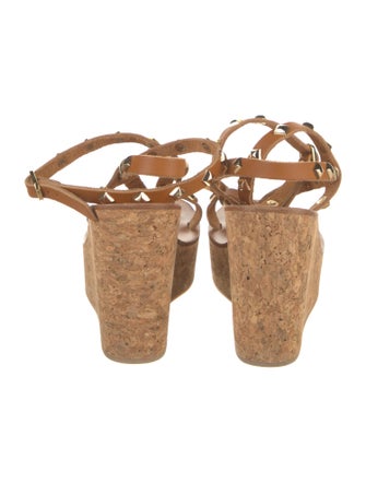 K.Jacques Leather Studded Accents Sandals