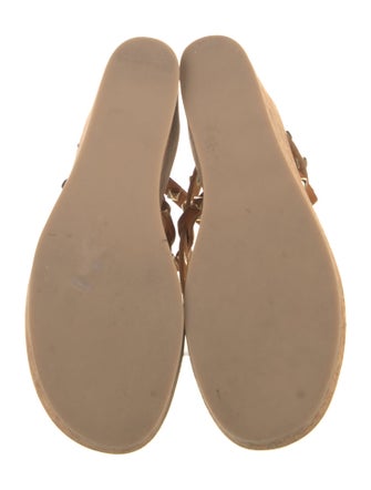 K.Jacques Leather Studded Accents Sandals