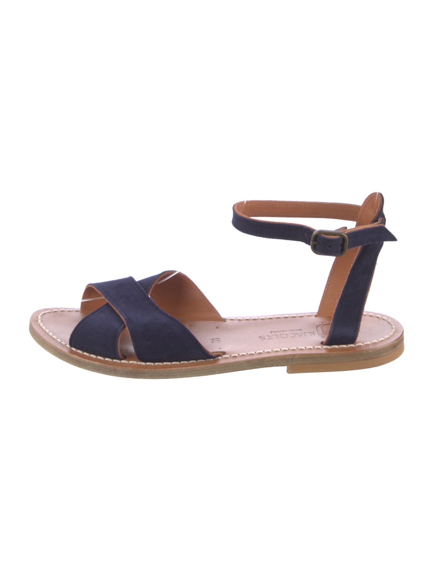 K.Jacques Suede Slingback Sandals