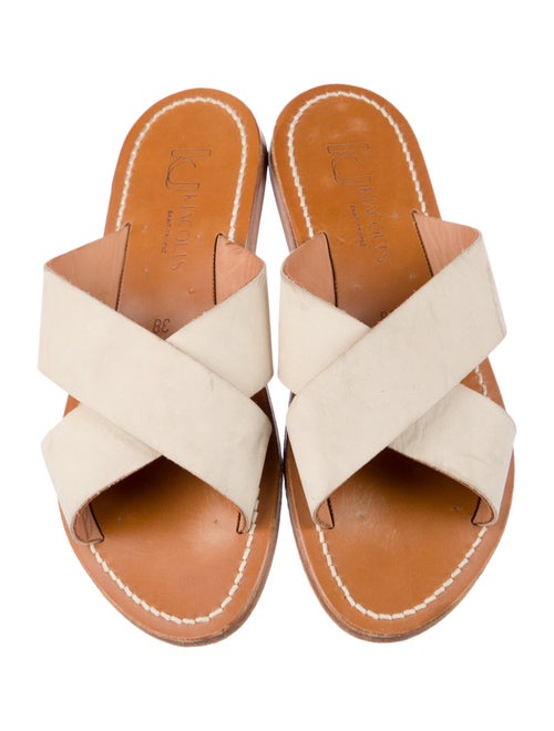K.Jacques Leather Slides