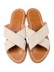 K.Jacques Leather Slides