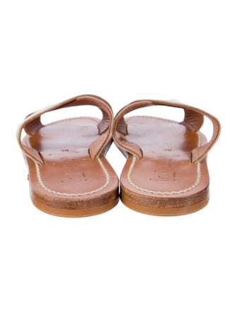 K.Jacques Leather Slides