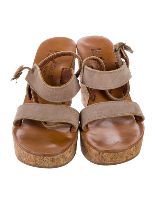 K.Jacques Suede Slingback Sandals