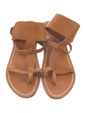 K.Jacques Leather Gladiator Sandals