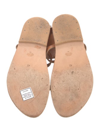 K.Jacques Leather Gladiator Sandals