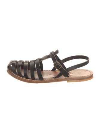 K.Jacques Leather Gladiator Sandals