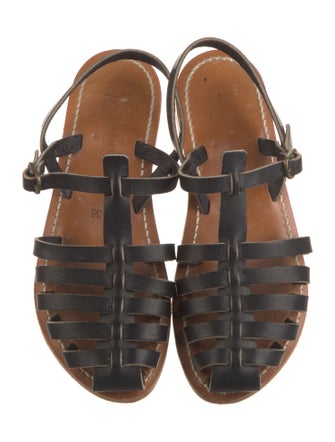 K.Jacques Leather Gladiator Sandals