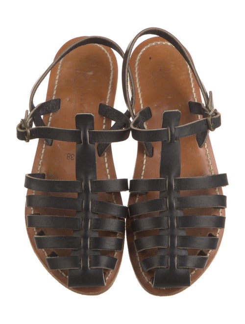K.Jacques Leather Gladiator Sandals