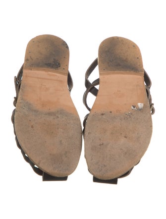 K.Jacques Leather Gladiator Sandals