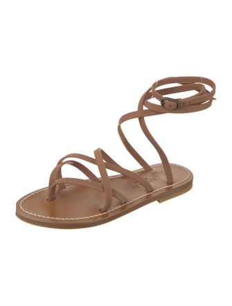 K.Jacques Leather Gladiator Sandals