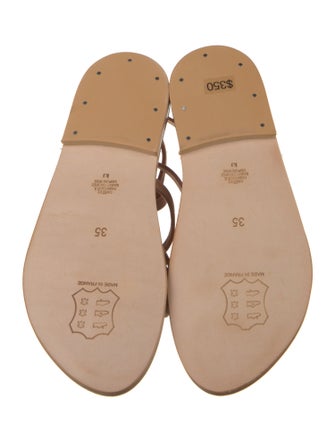 K.Jacques Leather Gladiator Sandals