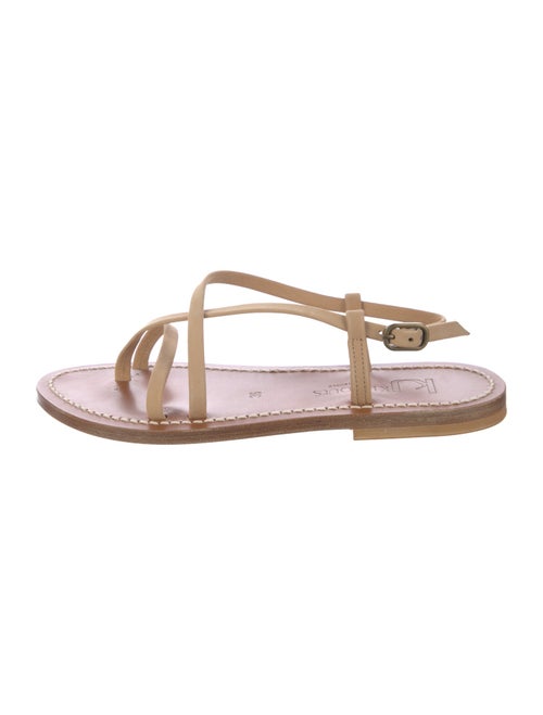 K.Jacques Leather Slingback Sandals