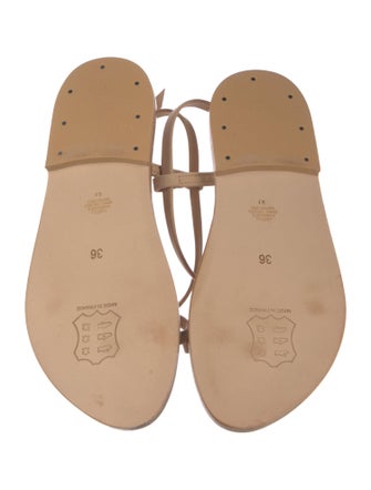 K.Jacques Leather Slingback Sandals