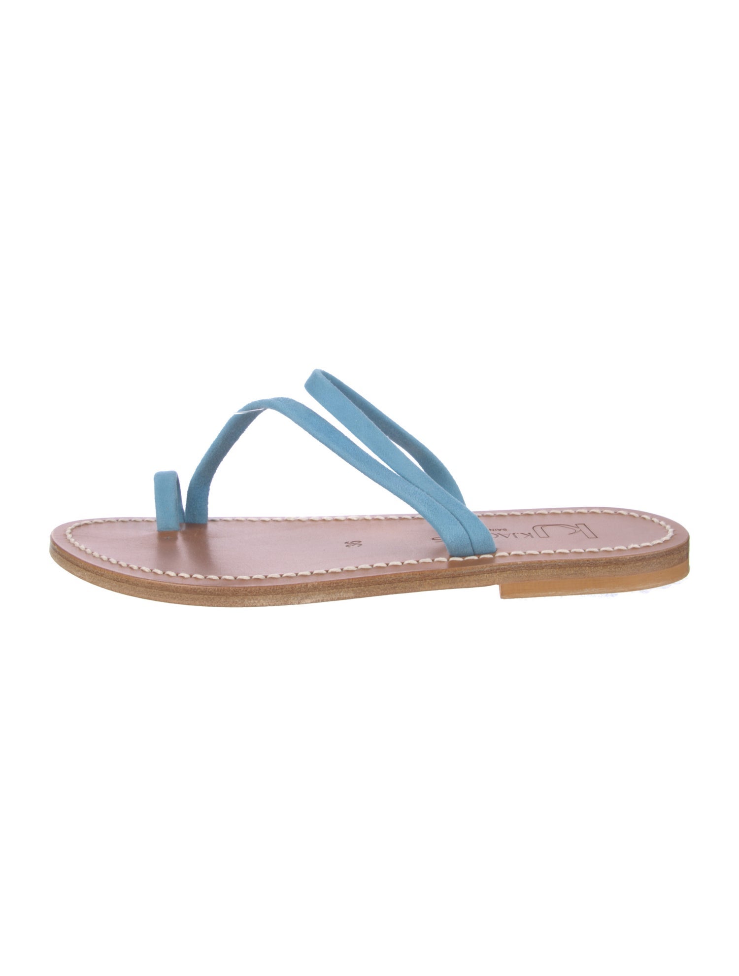 K.Jacques Suede Slides