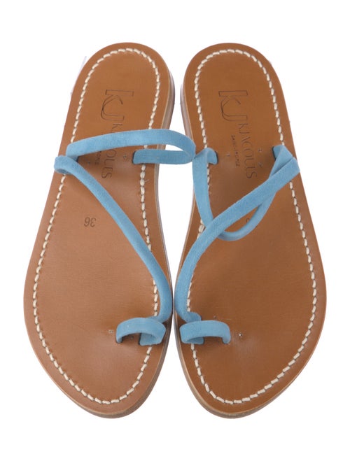 K.Jacques Suede Slides