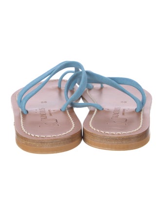 K.Jacques Suede Slides