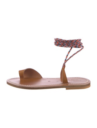 K.Jacques Leather Gladiator Sandals