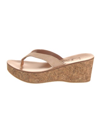 K.Jacques Leather Slides