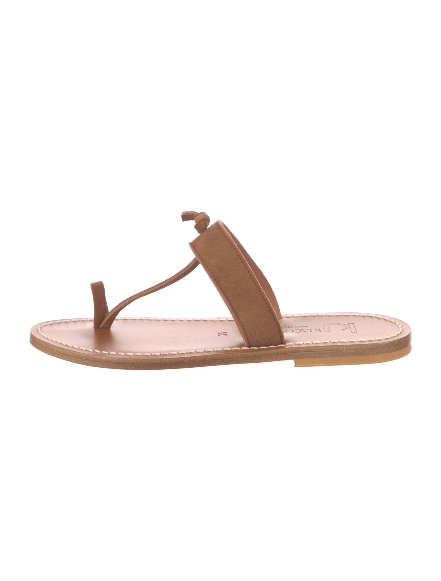 K.Jacques Suede Slides