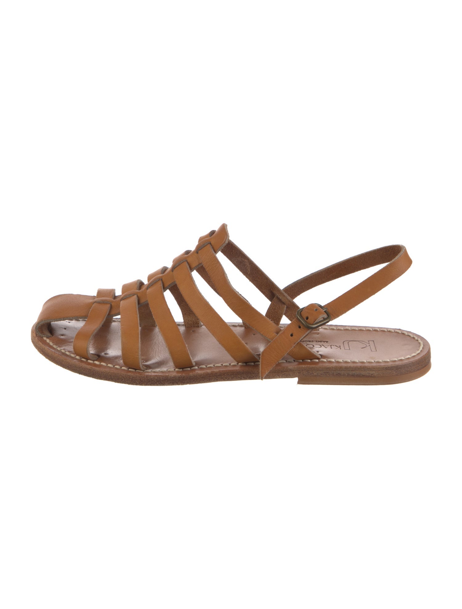 K.Jacques Leather Gladiator Sandals