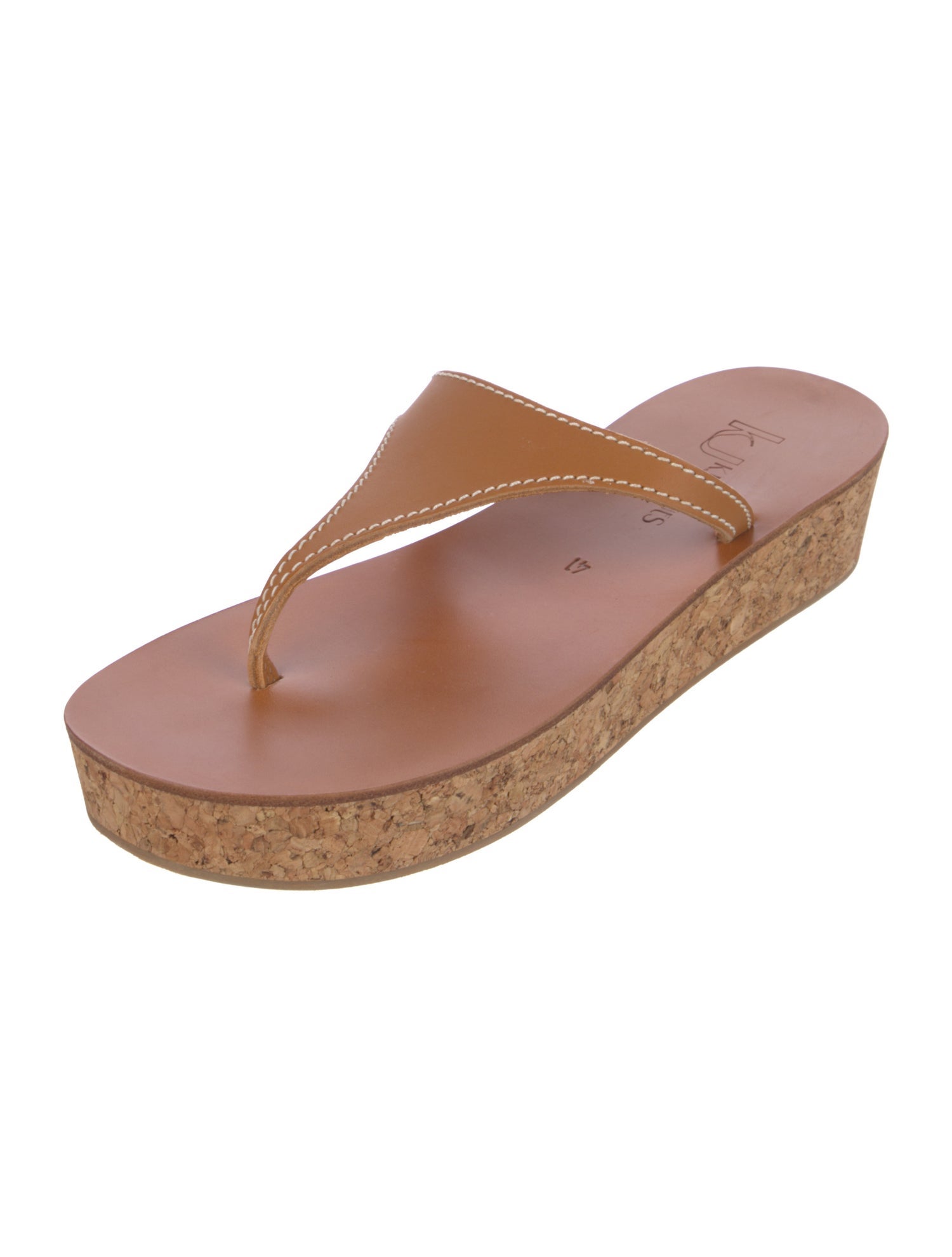 K.Jacques Leather Flip Flops