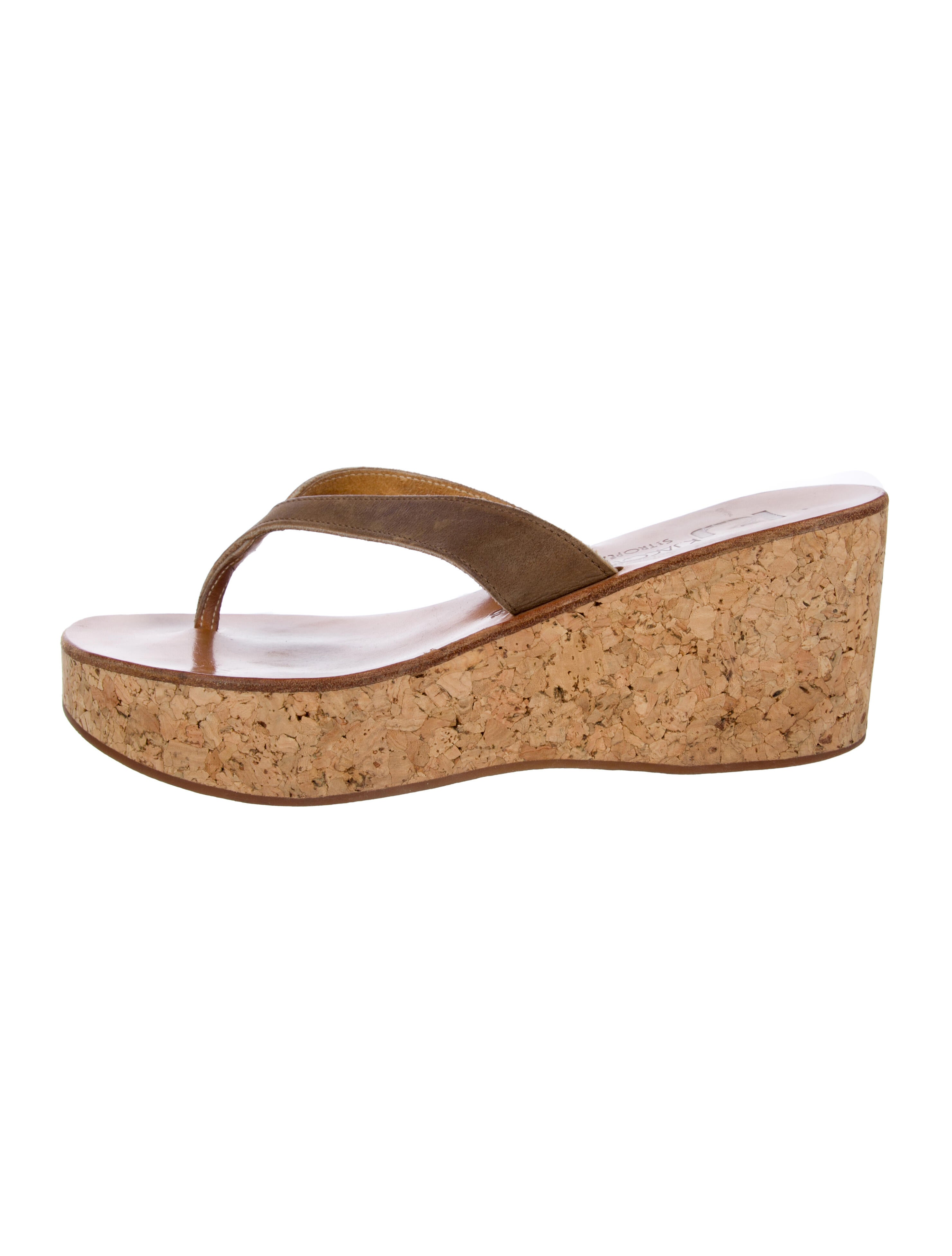 K.Jacques Suede Colorblock Pattern Slides