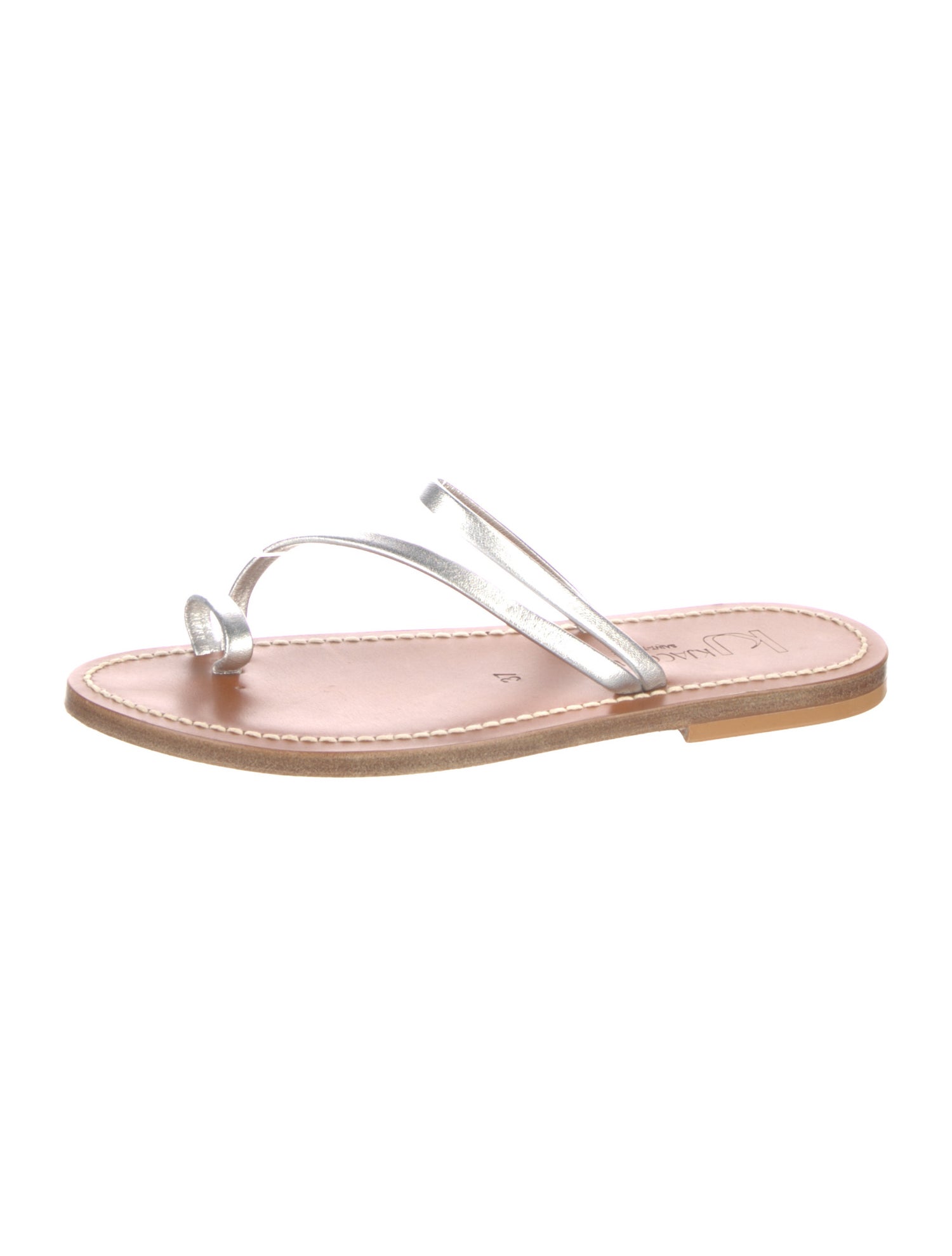 K.Jacques Leather Slides