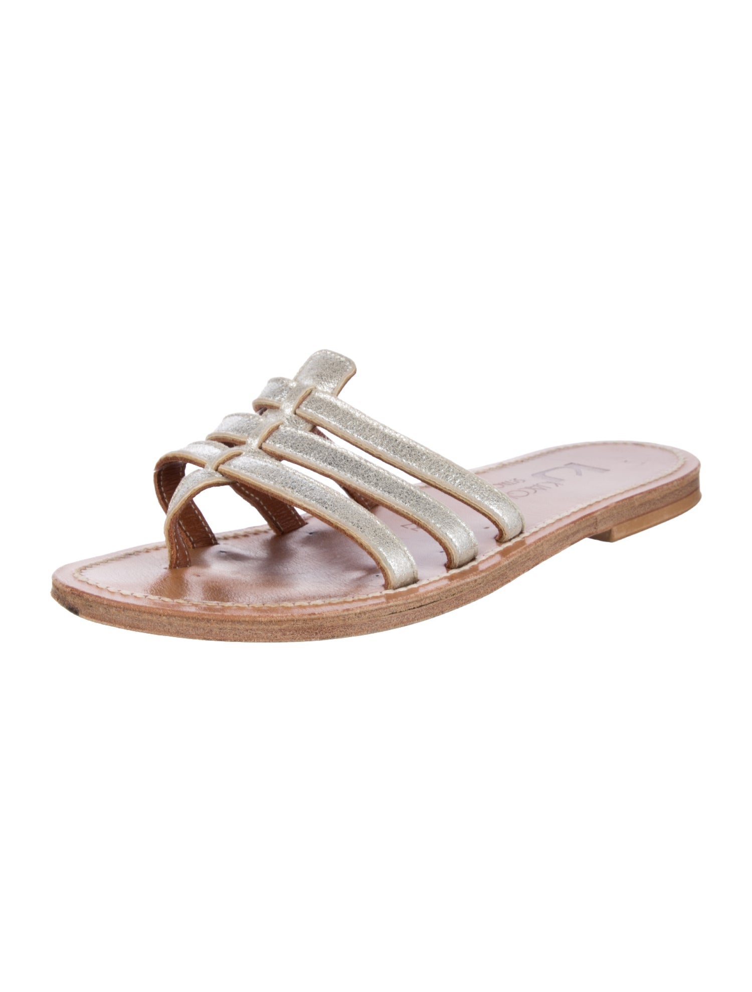 K.Jacques Leather Flats