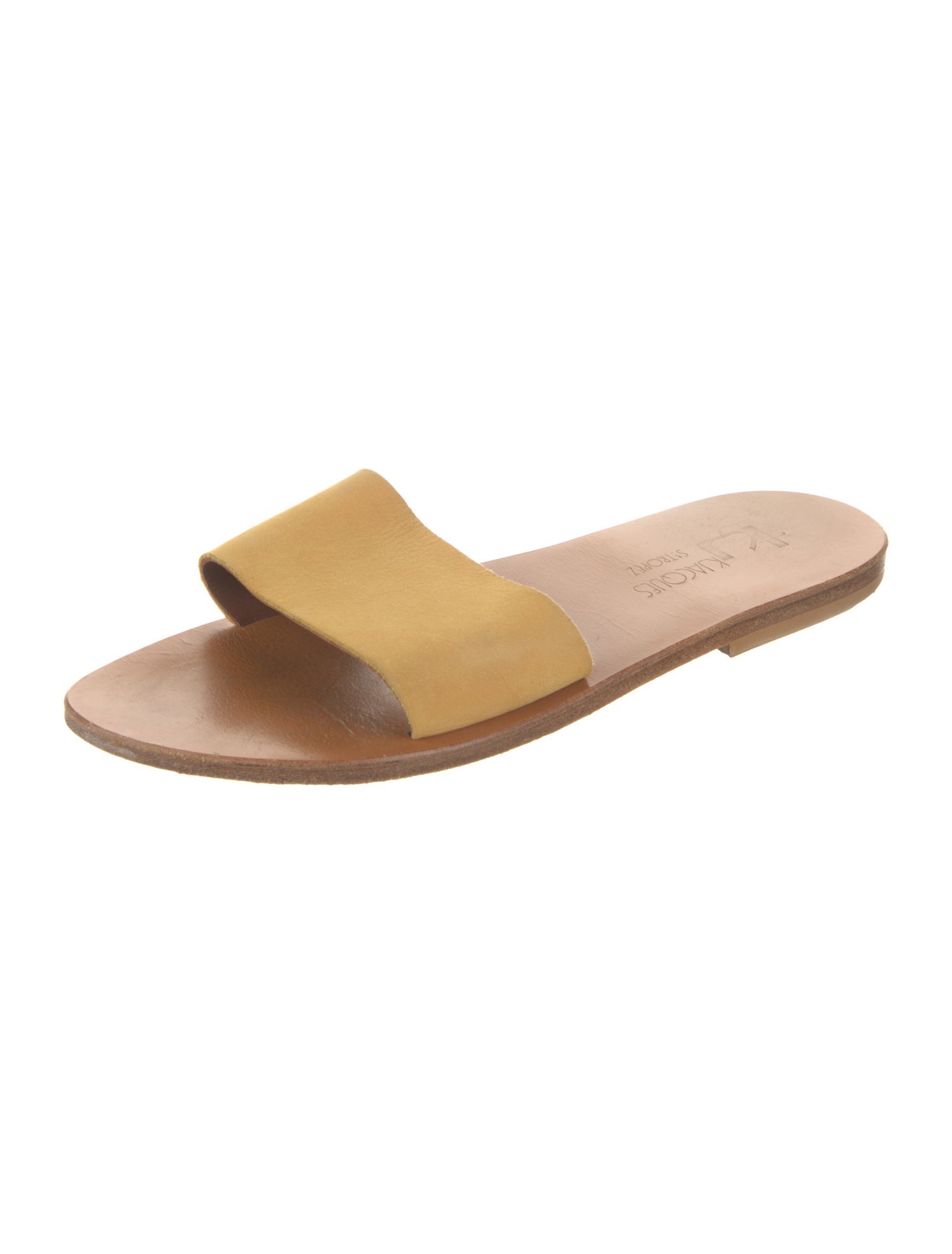 K.Jacques Suede Slides