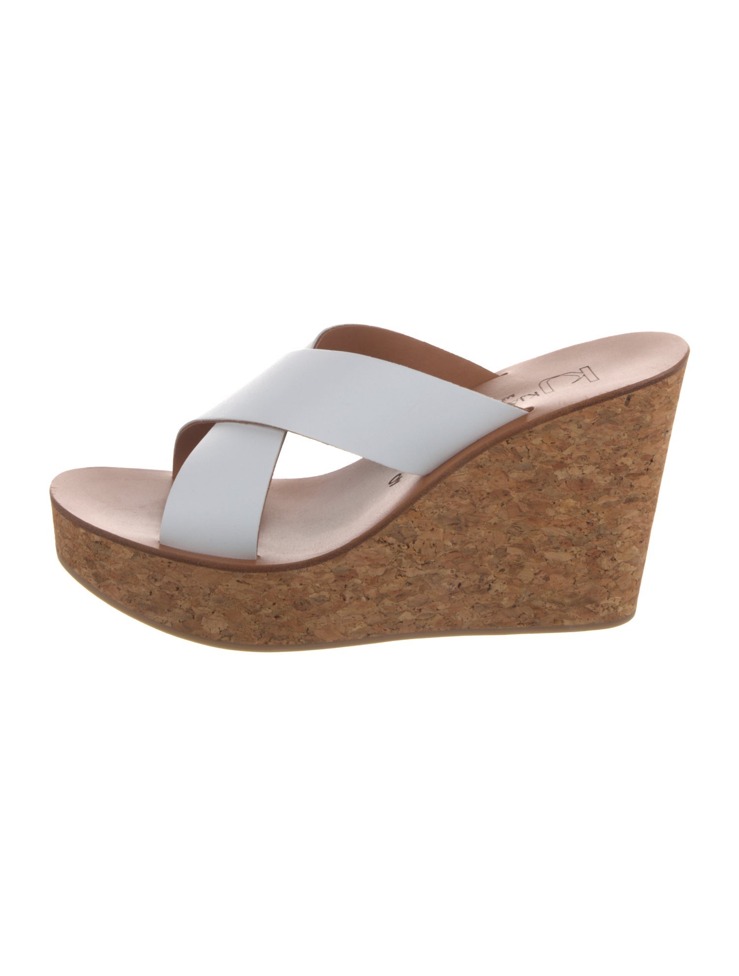 K.Jacques Suede Colorblock Pattern Slides