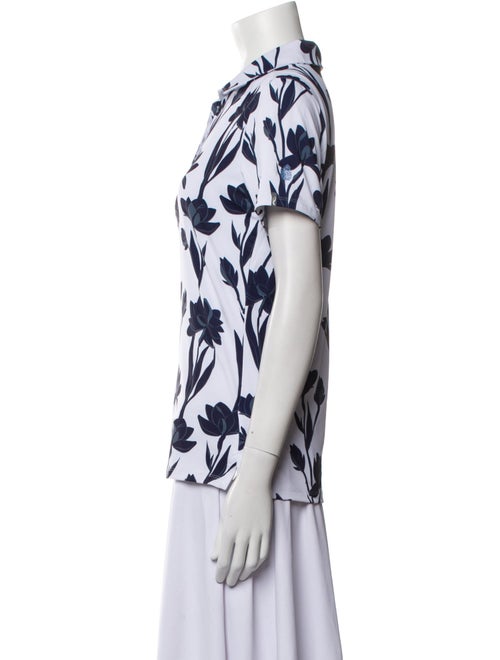 Kjus Printed Short Sleeve Button-Up Top