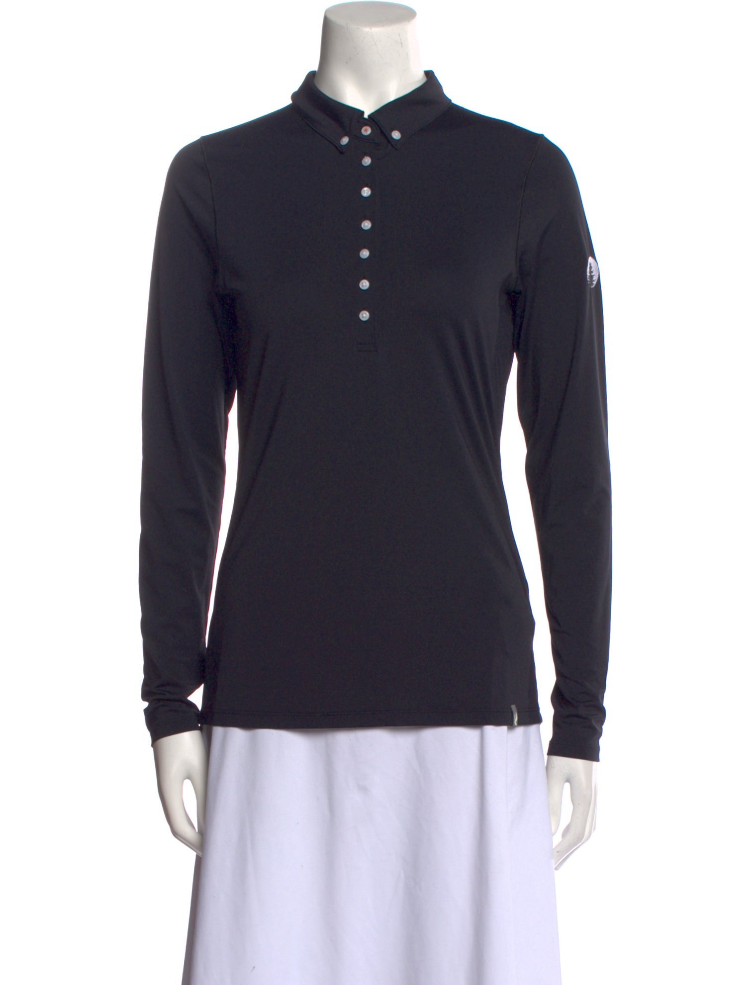 Kjus Mock Neck Long Sleeve Polo