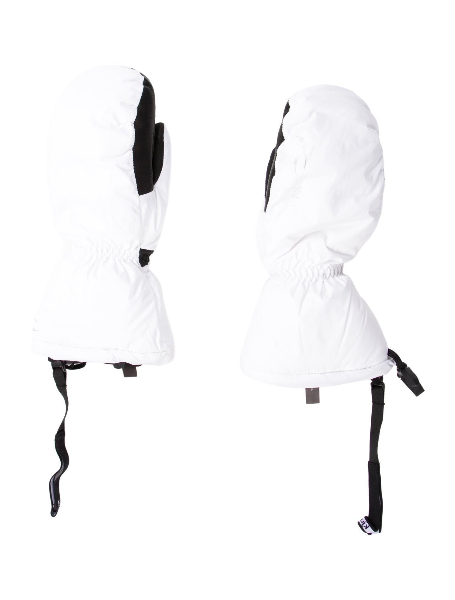Kjus white pattern mittens
