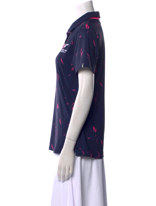 Kjus Printed Short Sleeve Button-Up Top