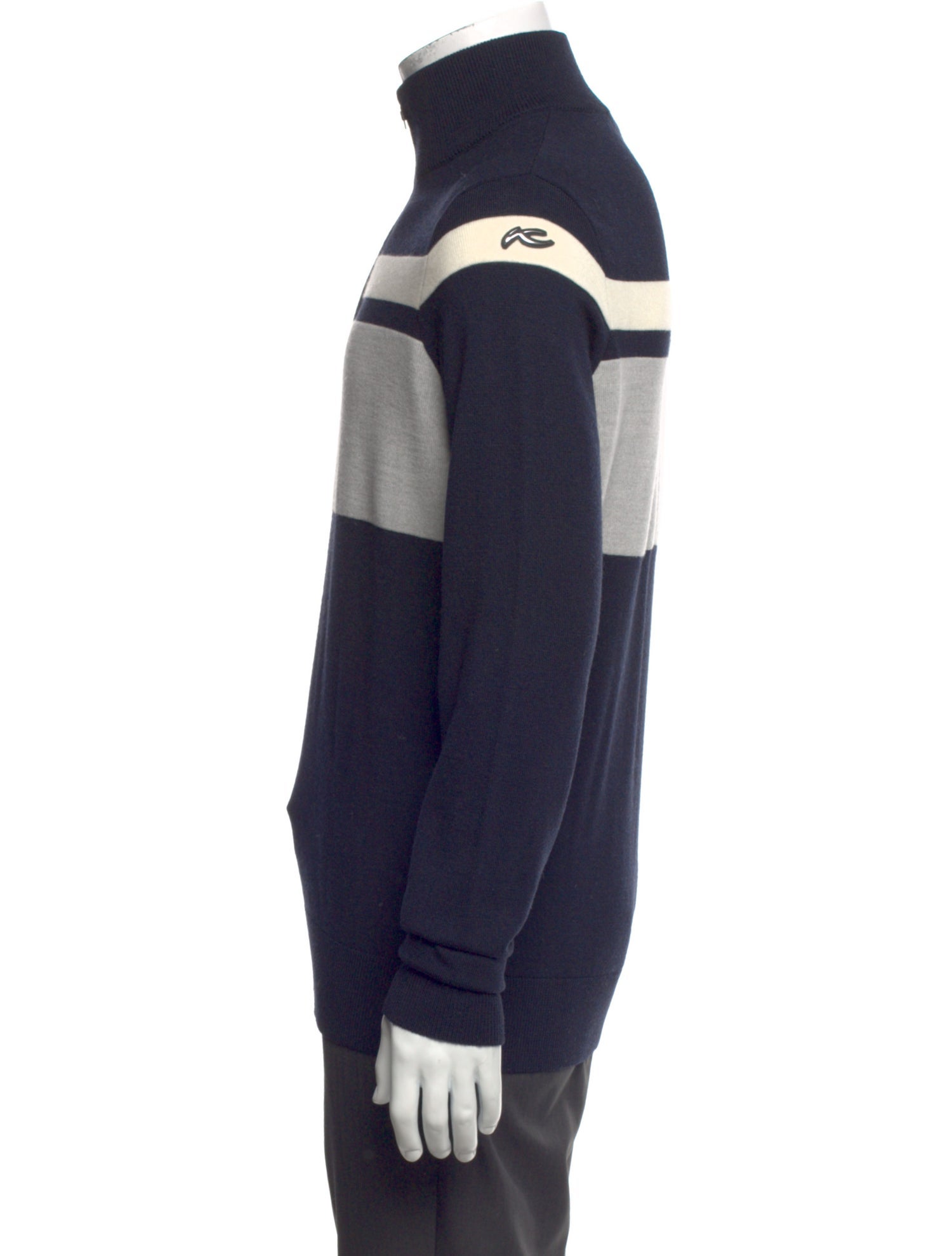 Kjus Merino Wool Colorblock Pattern Pullover